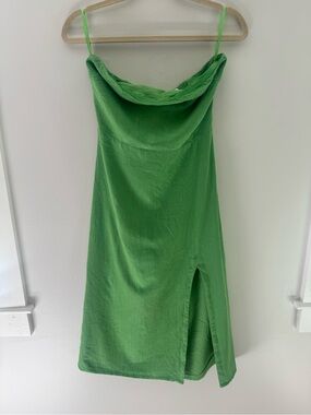 SNDYS Green Strapless Dress